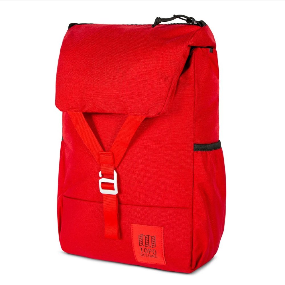 Topo Designs Red Y-Pack Backpack
